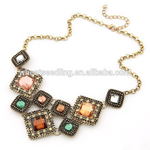 2014 new western style hot sale square short necklace